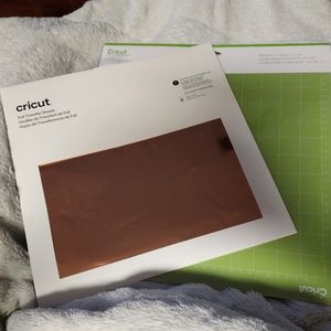 NWT, unopened Cricut Foil Transfer Sheets and Standard Grip Cutting Mats
